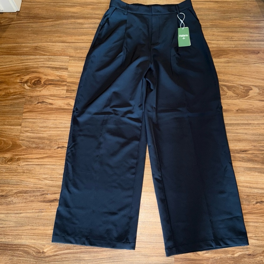 HALARA Black Wide-Leg Women's Pants - Picture 4 of 10
